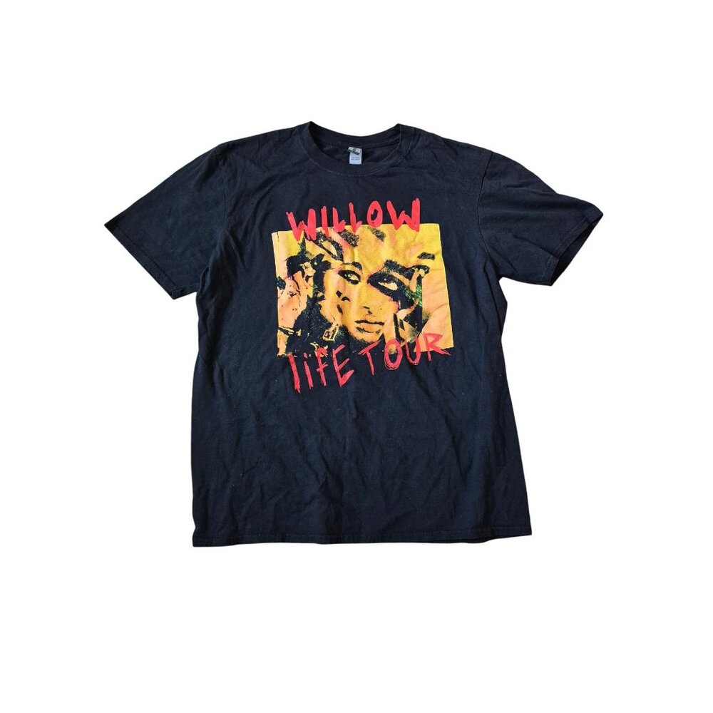 Willow Smith Unisex Life Tour Band Tee Rock Soul Music‎ Shirt Size Large Black